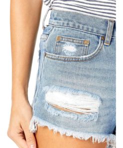 View 2 of 6 Billabong womens Drift Away Denim Shorts in Indigo Rinse