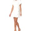 View 1 of 2 Cinq à Sept Womens White Denim Josi Dress in White