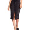 View 1 of 3 Free People Maddie Denim Midi Skirt in Black