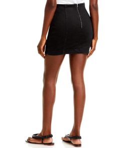 View 2 of 2 Free People Modern Femme Denim Mini Skirt in Black