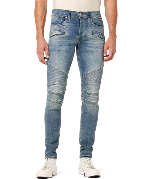 View 1 of 4 HUDSON Jeans Men's The Blinder V.2 Skinny Biker Jean RP in Rally