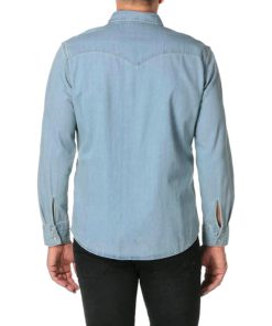 View 2 of 3 Levi's Men Classic Western Shirt in Stonewash Takedown-Blue