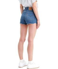 View 2 of 3 Levi's Women's High Rise Shorts in Sapphire Dust