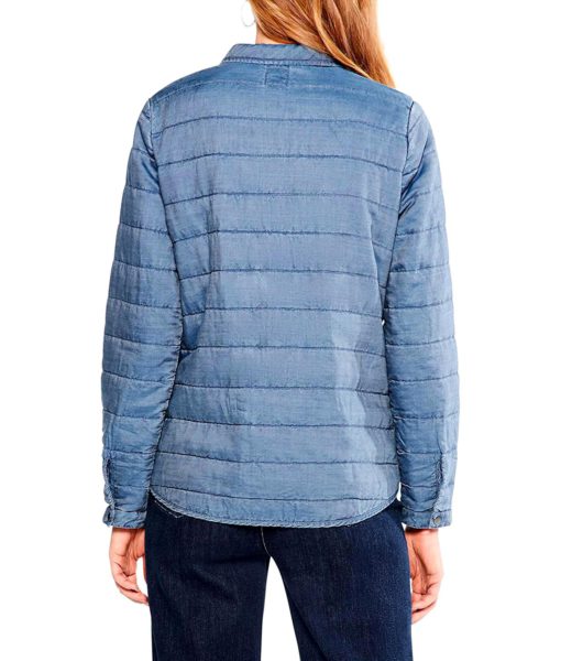 View 3 of 4 NIC+ZOE Women's Quilted Shirt Jacket in Mid Denim