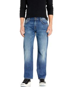 View 1 of 2 7 For All Mankind Austyn Relaxed Straight Leg Jeans in Swain