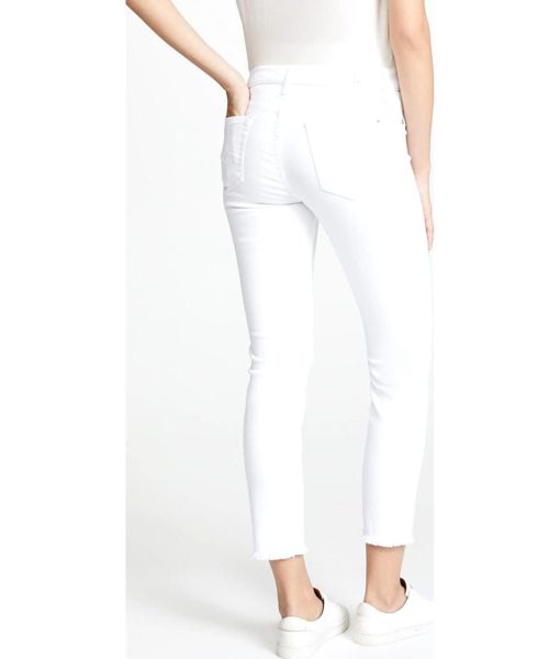 View 3 of 6 7 For All Mankind Jeans Roxanne Ankle Pant in White