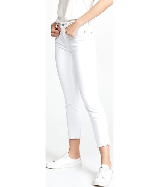 View 4 of 6 7 For All Mankind Jeans Roxanne Ankle Pant in White