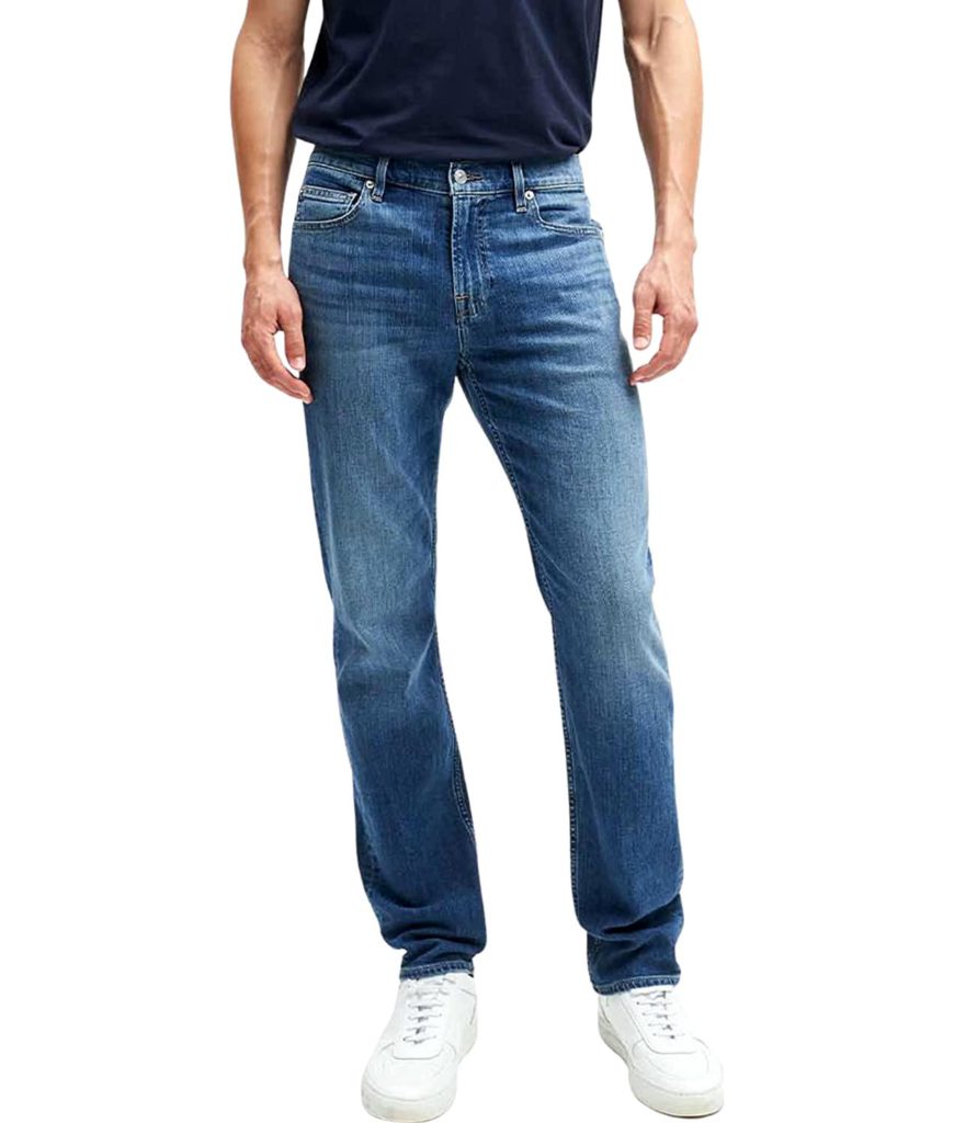 View 1 of 1 7 For All Mankind Relaxed Straight Leg Jeans in Big Horn-Austyn