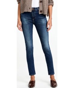 View 2 of 6 AG Adriano Goldschmied Women's Farrah Skinny Ankle Jeans in 7 Years Clover