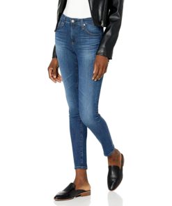View 1 of 2 AG Adriano Goldschmied Women's Legging Ankle Mid Rise Super Skinny Jean in 5 Years Oxnard