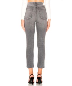 View 2 of 4 Citizens of Humanity Women’s Olivia High Rise Button Fly Slim Crop Jeans in Granite