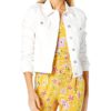 View 1 of 6 HUDSON Classic Fitted Trucker Denim Jacket in White