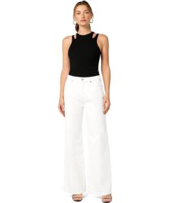 View 1 of 1 HUDSON Jeans Jodie High Rise Wide Leg in White