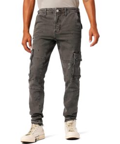 View 1 of 7 HUDSON Jeans Men's Skinny Cargo in Dusk Grey