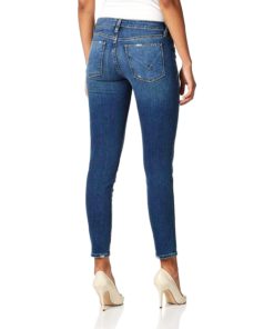 View 2 of 3 HUDSON Jeans Women's Krista Low Rise Super Skinny Ankle Jean in Red Light