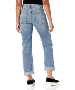 View 2 of 2 HUDSON Jeans Women's Thalia Cropped Boyfriend Jean in Feel Alive