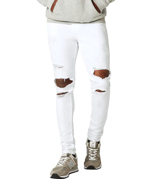 View 1 of 3 HUDSON Jeans Zack Super Skinny Jean RP in White