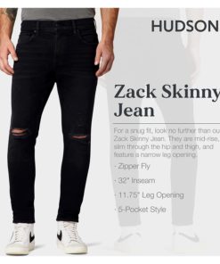 View 2 of 6 HUDSON Jeans Zack Super Skinny Jean RP in Keepers