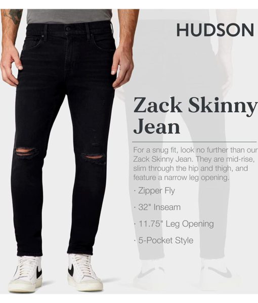 View 2 of 6 HUDSON Jeans Zack Super Skinny Jean RP in Keepers