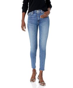 View 1 of 2 HUDSON womens Barbara High Rise Super Skinny Ankle Jeans in Adored