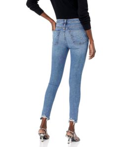 View 2 of 2 HUDSON womens Barbara High Rise Super Skinny Ankle Jeans in Adored