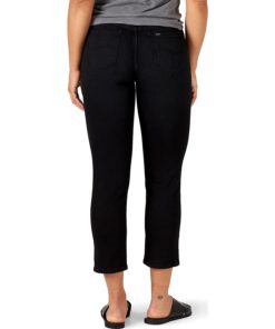 View 2 of 6 Lee Ultra Lux Mid-Rise Cigarette Crop Jean in Black