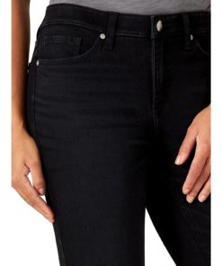 View 4 of 6 Lee Ultra Lux Mid-Rise Cigarette Crop Jean in Black