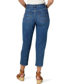View 2 of 6 Lee Women's Ultra Lux High-Rise Tapered Crop Jean in Soar