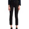 View 1 of 3 Levi's 724 High Rise Straight Crop Jeans in Soft Black