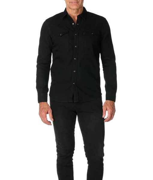 View 3 of 4 Levi's Men Classic Western Shirt in Black Rinse