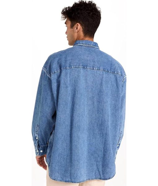 View 3 of 6 Levi's Men's The Slouchy Denim Shirt in Slouchy Stone