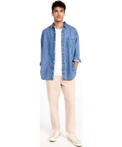 View 5 of 6 Levi's Men's The Slouchy Denim Shirt in Slouchy Stone