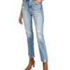 View 1 of 6 MOTHER Women's High Waisted Rider Skimp in The Confession Blue