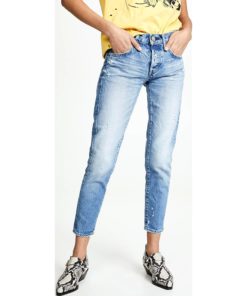 View 2 of 6 MOUSSY VINTAGE MV Magee Tapered Jeans in Light Blue