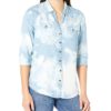 View 1 of 2 NIC+ZOE Tie Dye Denim Shirt in Blue Multi