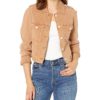 View 1 of 2 PAIGE Cropped Pacey in Boxy Fit Jacket in Vintage Suntan