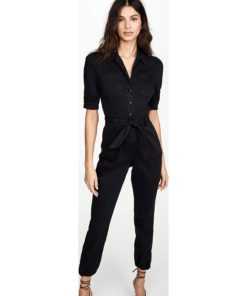 View 2 of 6 PAIGE Mayslie Jumpsuit in Washed Black