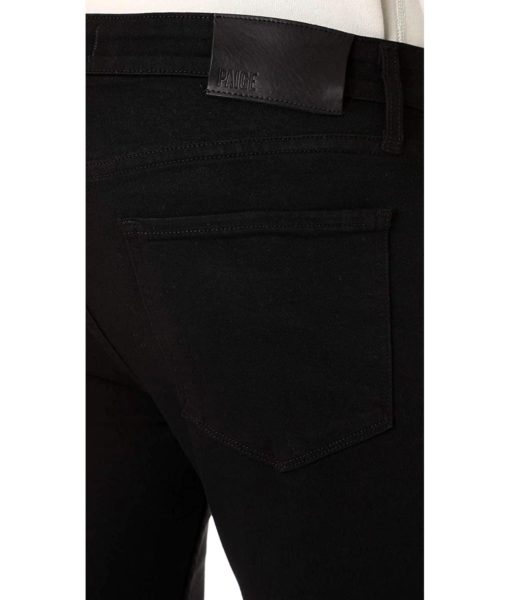 View 5 of 5 PAIGE Men's Lennox Black Shadow Jeans in Black