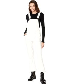 View 1 of 3 PAIGE Women's Claudine Overall in Blank Canvas