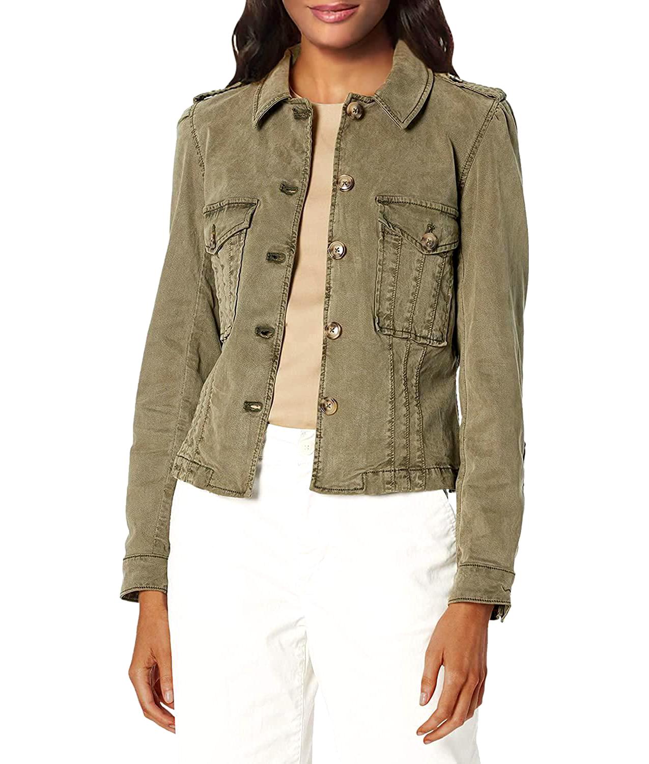 PAIGE Women's Pacey Jacket in Vintage Ivy Green