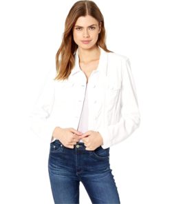 View 1 of 1 PAIGE Women's Relaxed Vivienne Jacket in Crisp White