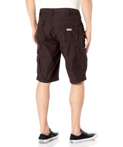 View 5 of 5 True Religion Classic Cargo Denim Shorts in Jet Black