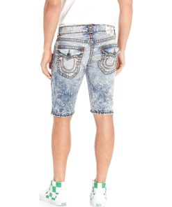 View 2 of 2 True Religion Rocco Super With Flap Denim Shorts in Upside Light Wash