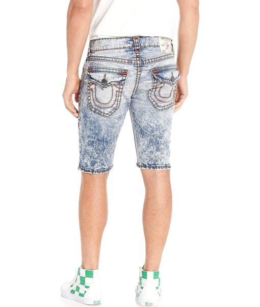View 2 of 2 True Religion Rocco Super With Flap Denim Shorts in Upside Light Wash