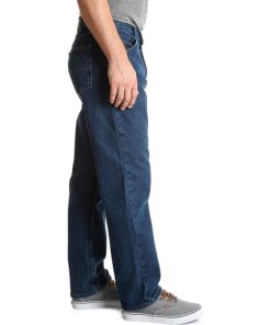 View 2 of 4 Wrangler Authentics Men's Classic Relaxed Fit Cotton Jean in Dark Stonewash