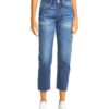 View 1 of 5 rag & bone Women’s Maya High Rise Ankle Slim Straight Leg Jeans in Jasper