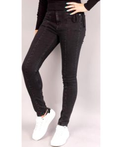 View 1 of 2 Calvin Klein High Rise Skinny Jean in Black