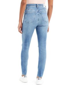 View 3 of 3 Calvin Klein High Rise Super Skinny Ankle Jean in Blue