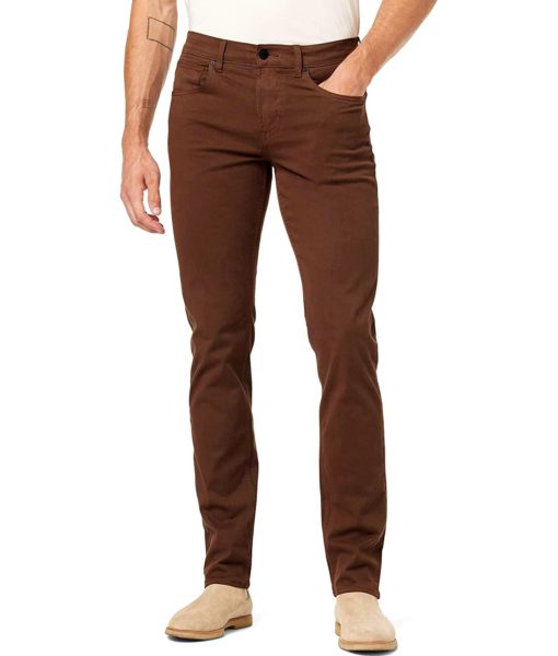 View 1 of 3 HUDSON Jeans Men's Blake Slim Straight Leg Jean in Chocolate Brown