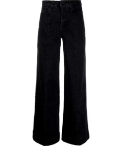 View 1 of 1 L`AGENCE Sandy Wide Leg Jeans in Black